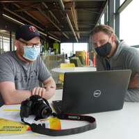 David Peters (right), Logan Olson (left) - Software Developer on the RoofBundle team. 